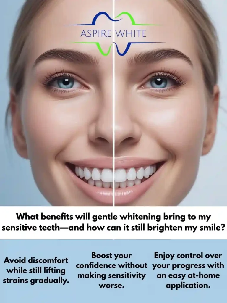 What benefits will gentle whitening bring to my sensitive teeth—and how can it still brighten my smile Reading